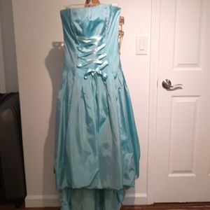 Jessica McClintock Gunne Sax strapless lace-up corset vintage